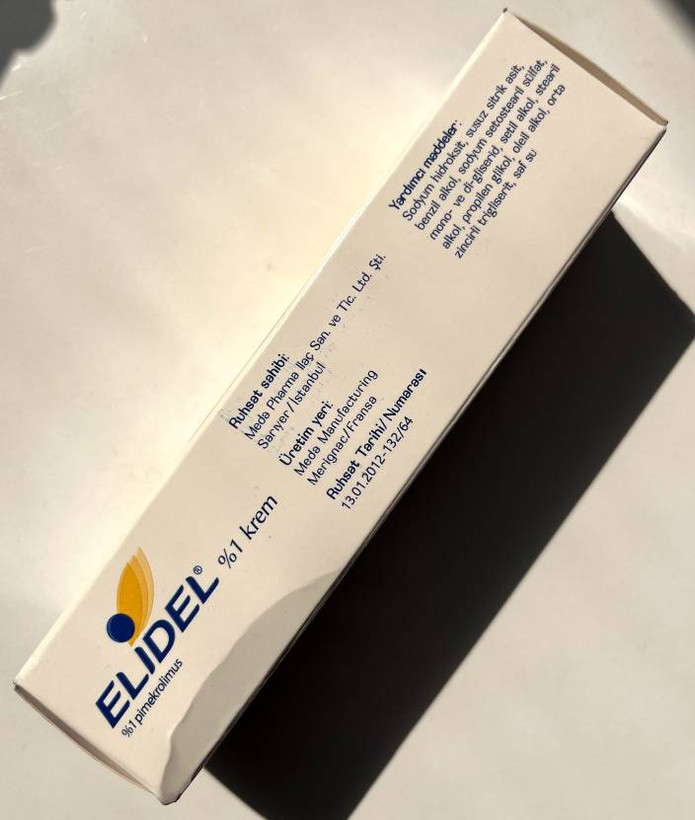کرم ضد اگزمای الیدل ۳۰ گرمی Elidel